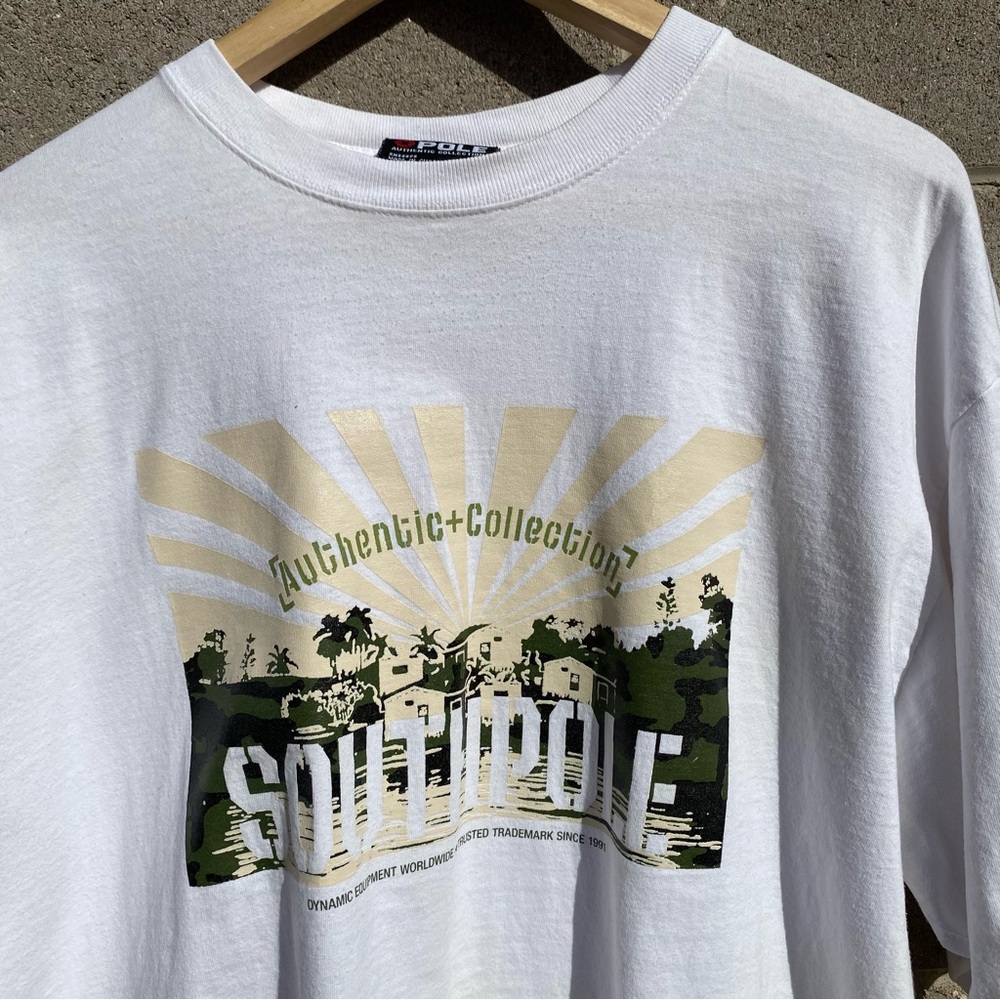 Vintage Southpole Authentic Collection Shirt Mens XL Y2K White Hip-hop